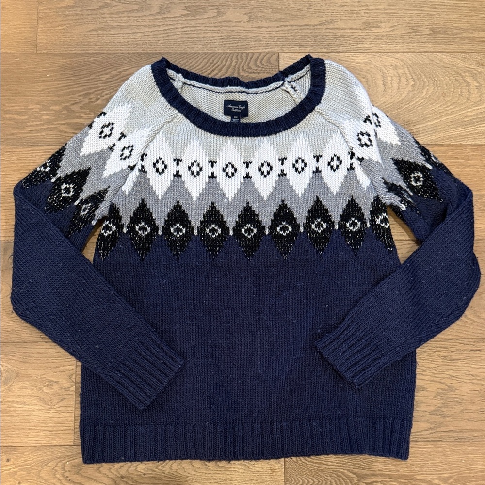 American Eagle Fair-isle Sweater - M